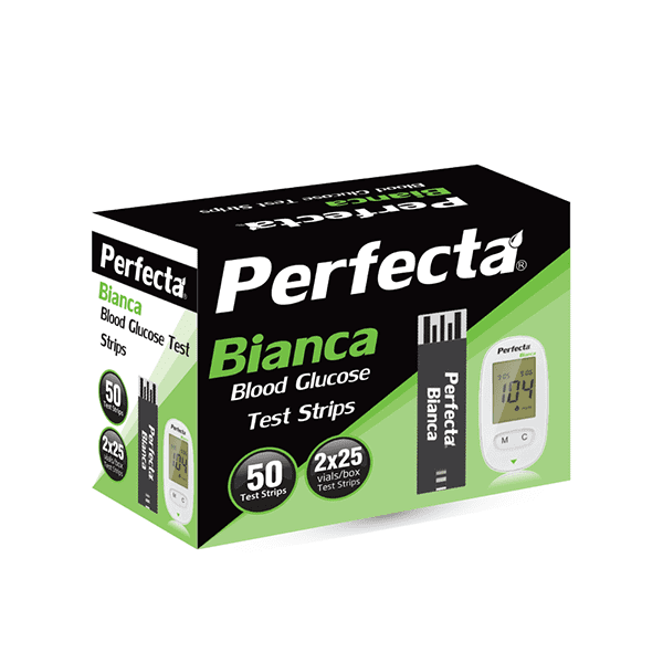 Perfecta Bianca Strips - شرائط جهاز السكر بيرفيكتا بيانكا Perfecta Bianca Strips - شرائط جهاز السكر بيرفيكتا بيانكا